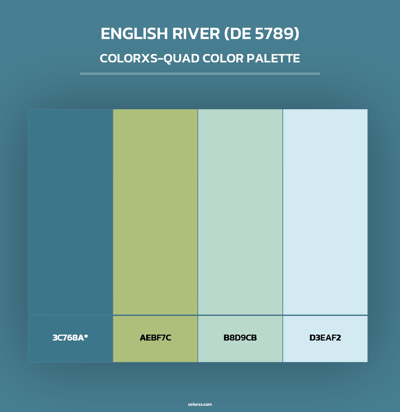 English River (DE 5789) - Colorxs Quad Palette