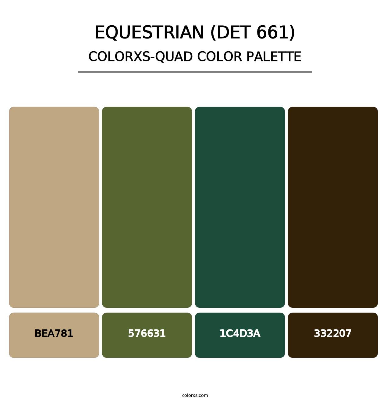 Equestrian (DET 661) - Colorxs Quad Palette