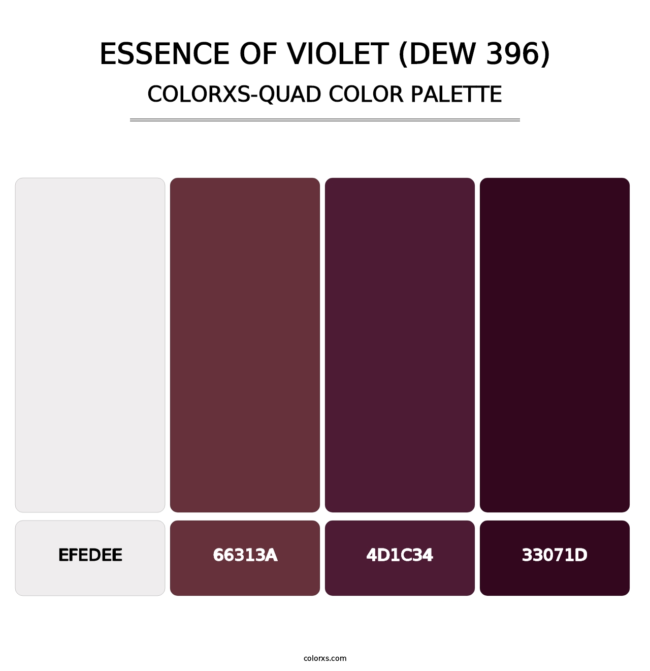 Essence of Violet (DEW 396) - Colorxs Quad Palette