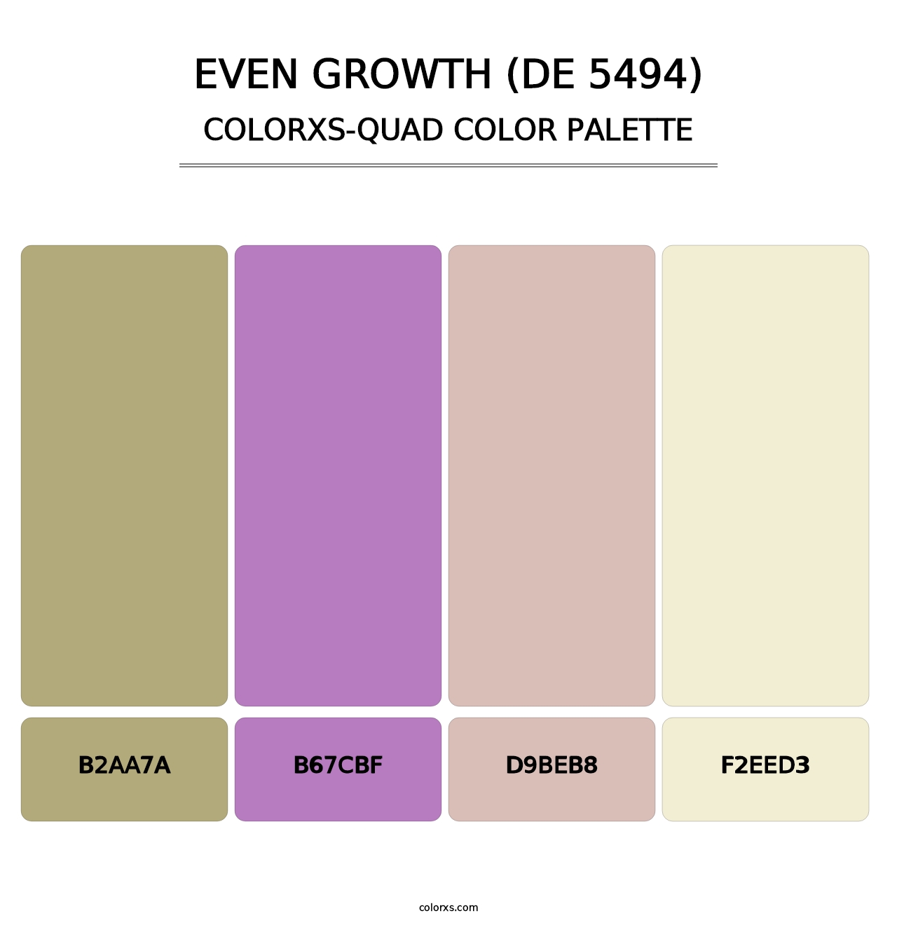 Even Growth (DE 5494) - Colorxs Quad Palette