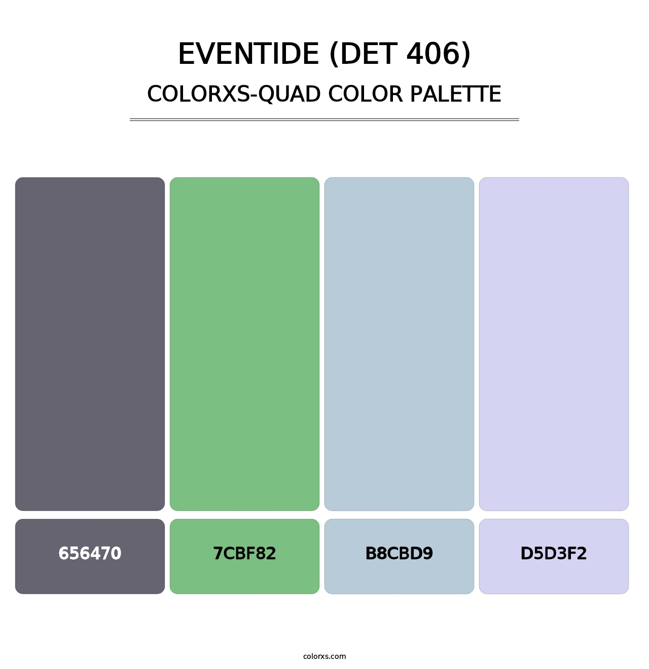 Eventide (DET 406) - Colorxs Quad Palette