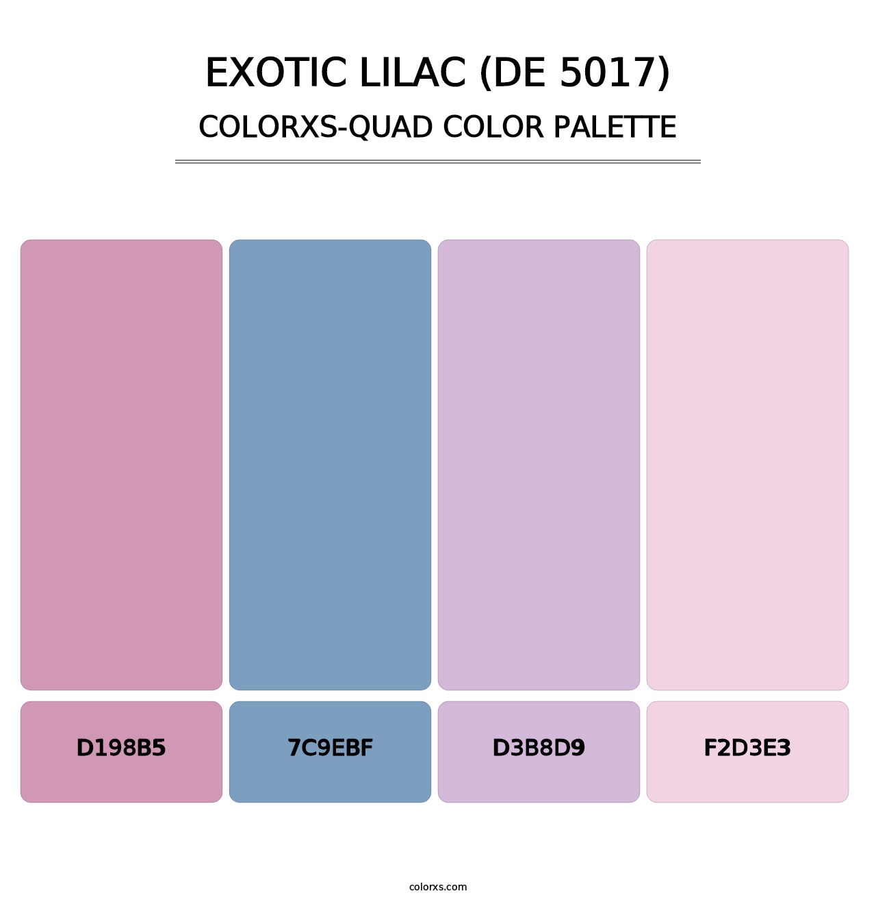 Exotic Lilac (DE 5017) - Colorxs Quad Palette