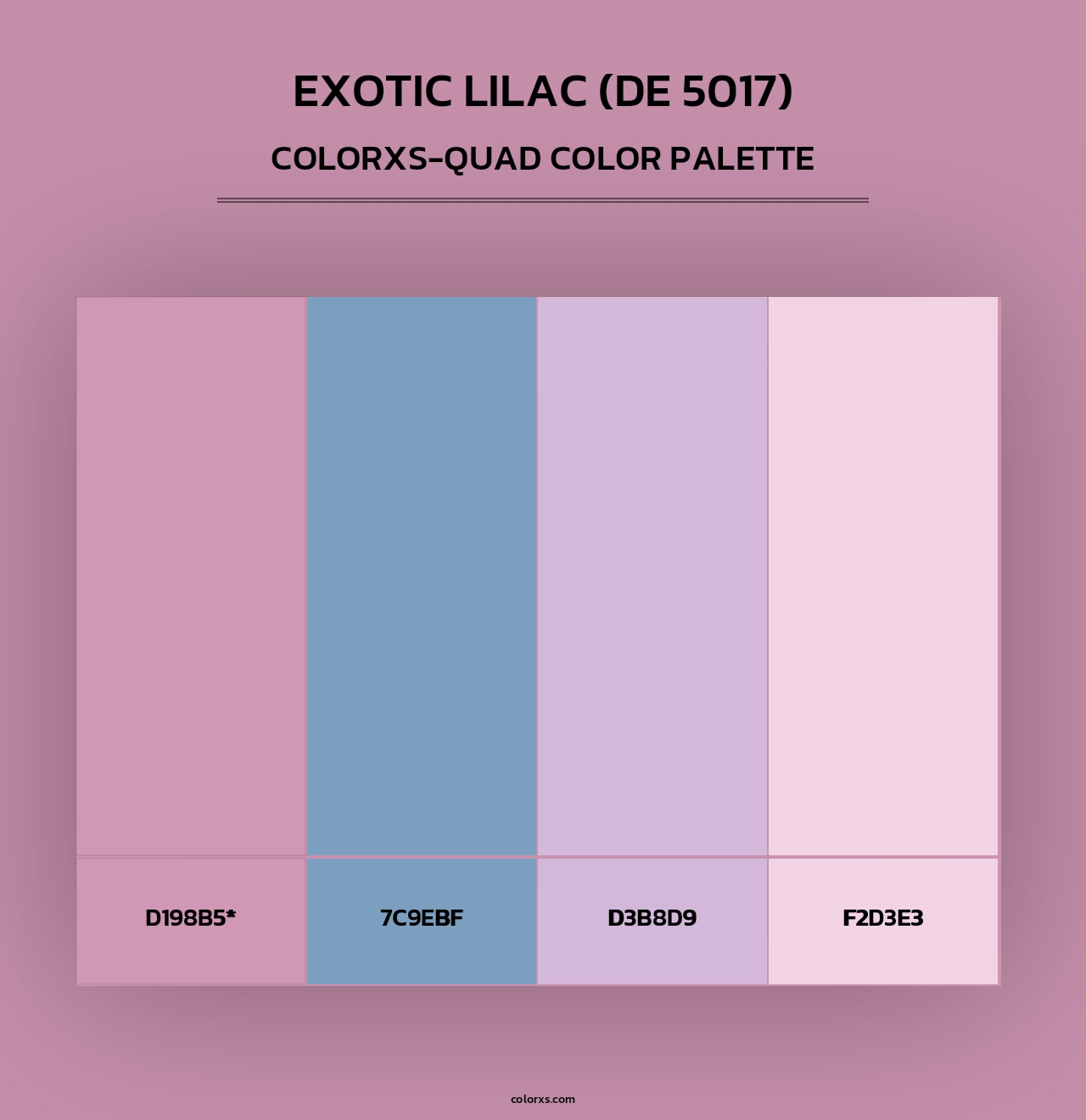 Exotic Lilac (DE 5017) - Colorxs Quad Palette