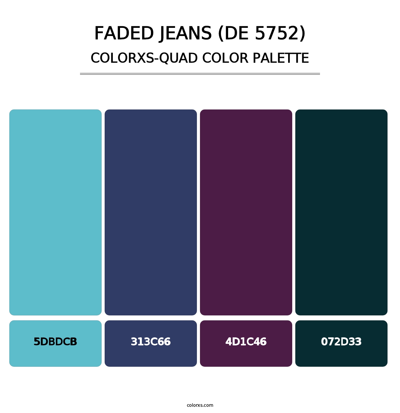 Faded Jeans (DE 5752) - Colorxs Quad Palette
