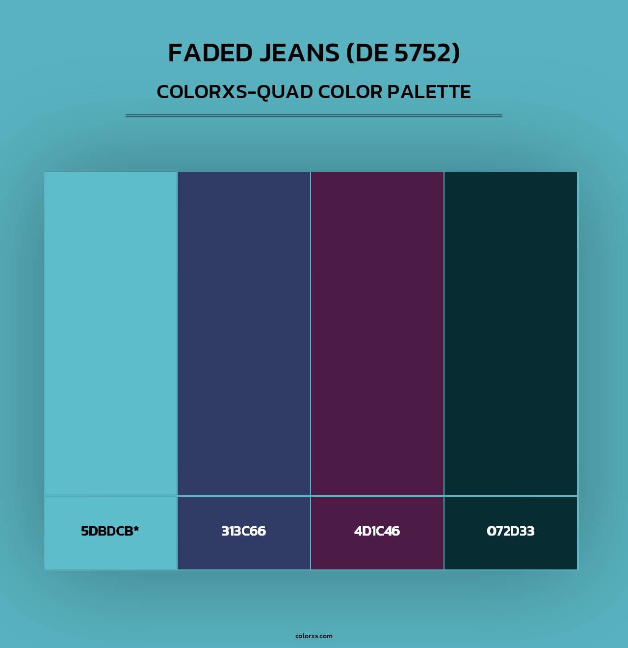 Faded Jeans (DE 5752) - Colorxs Quad Palette
