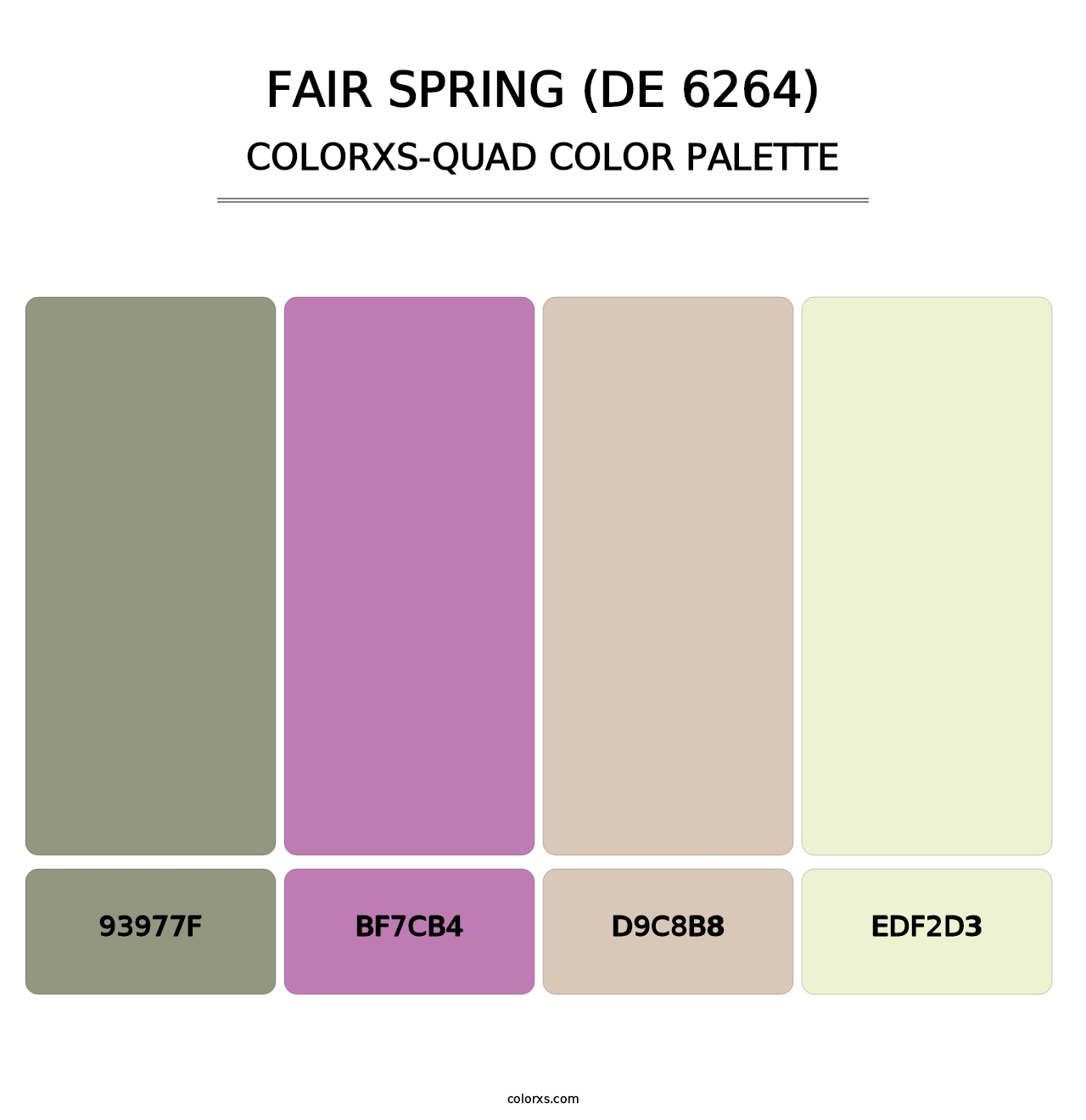 Fair Spring (DE 6264) - Colorxs Quad Palette