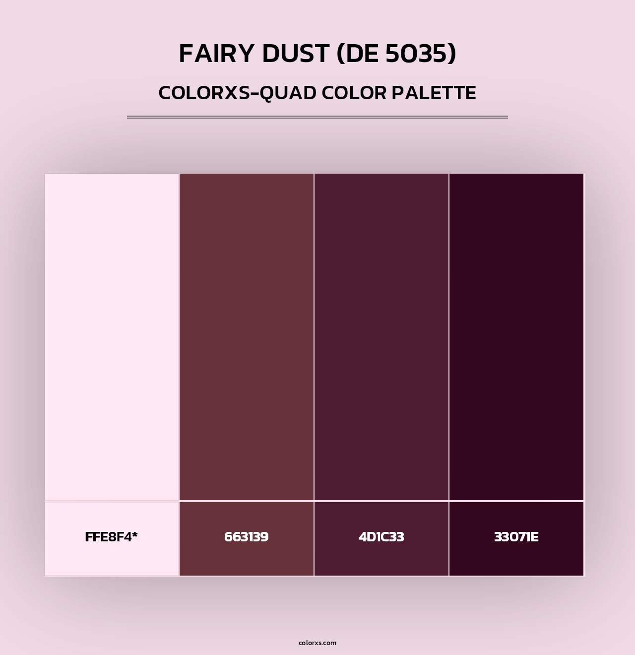 Fairy Dust (DE 5035) - Colorxs Quad Palette