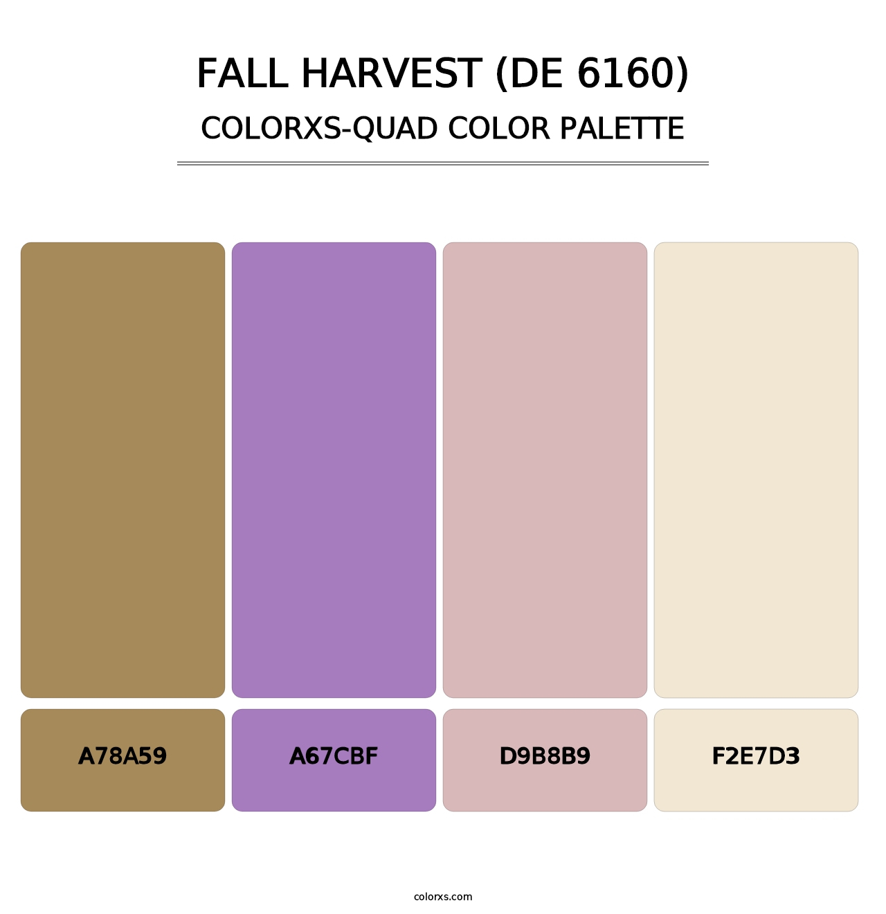 Fall Harvest (DE 6160) - Colorxs Quad Palette