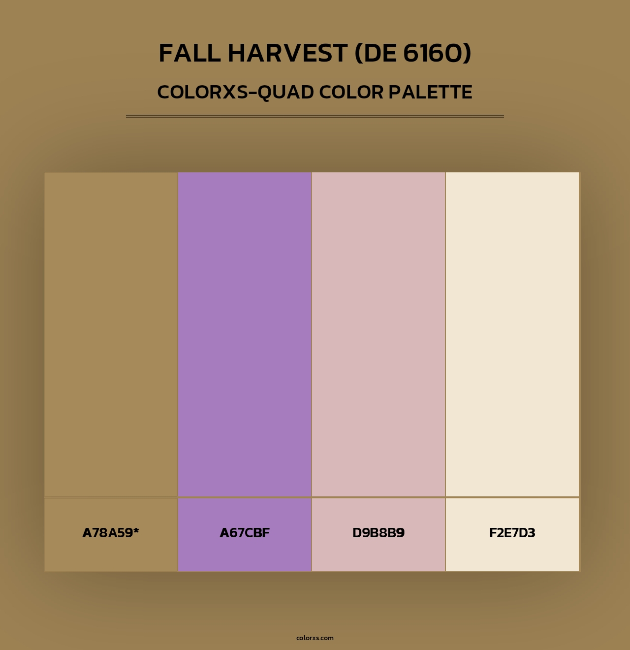 Fall Harvest (DE 6160) - Colorxs Quad Palette