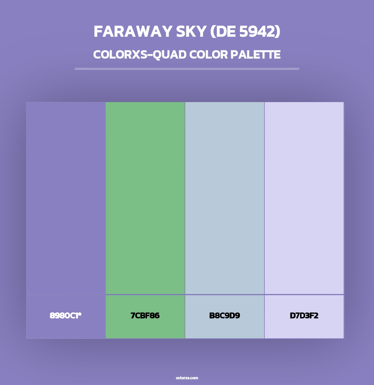 Faraway Sky (DE 5942) - Colorxs Quad Palette