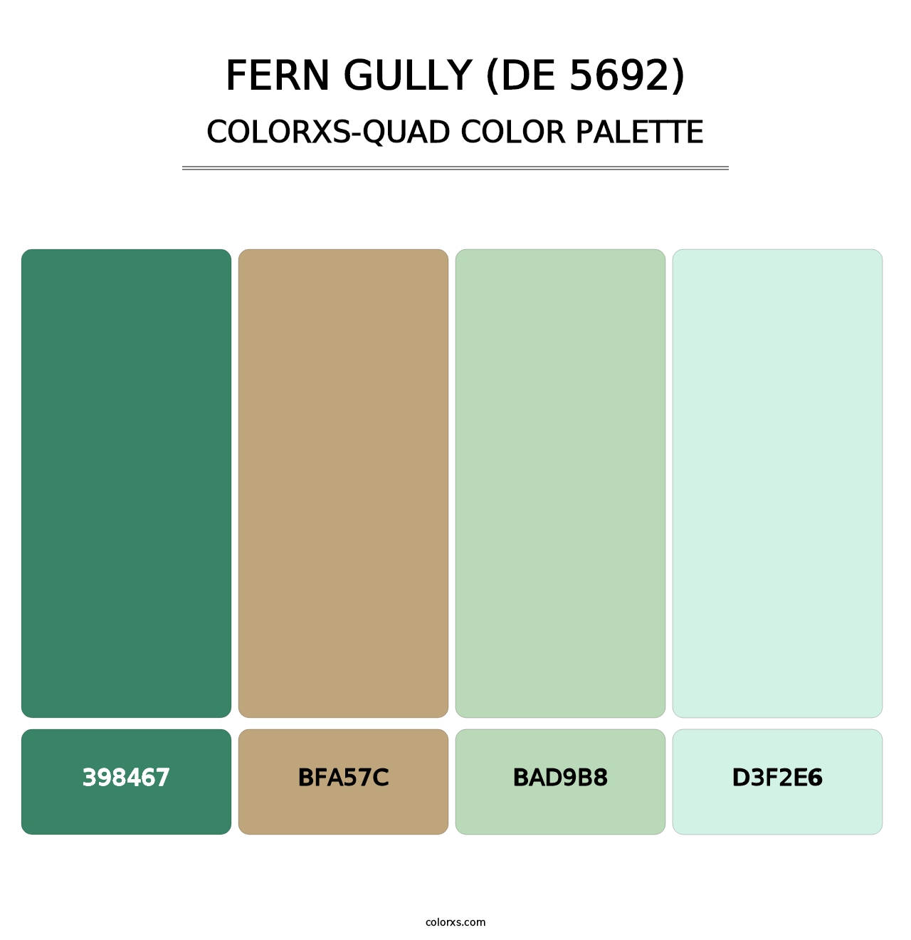 Fern Gully (DE 5692) - Colorxs Quad Palette