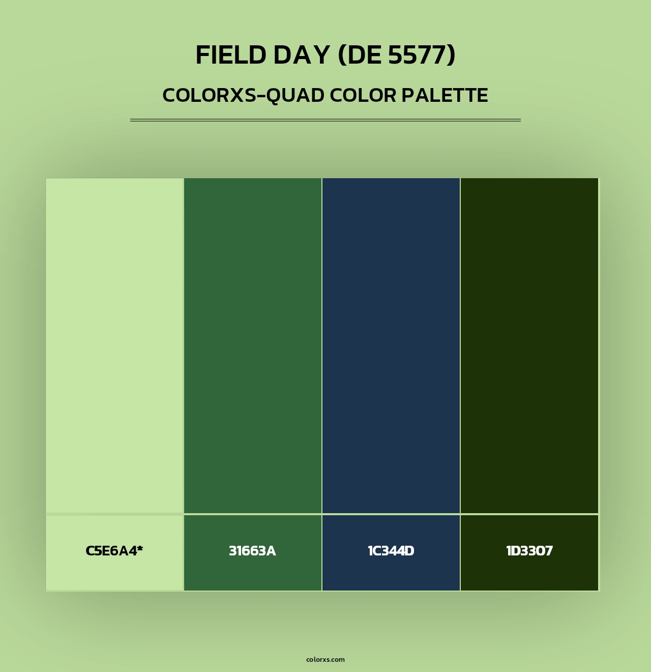 Field Day (DE 5577) - Colorxs Quad Palette