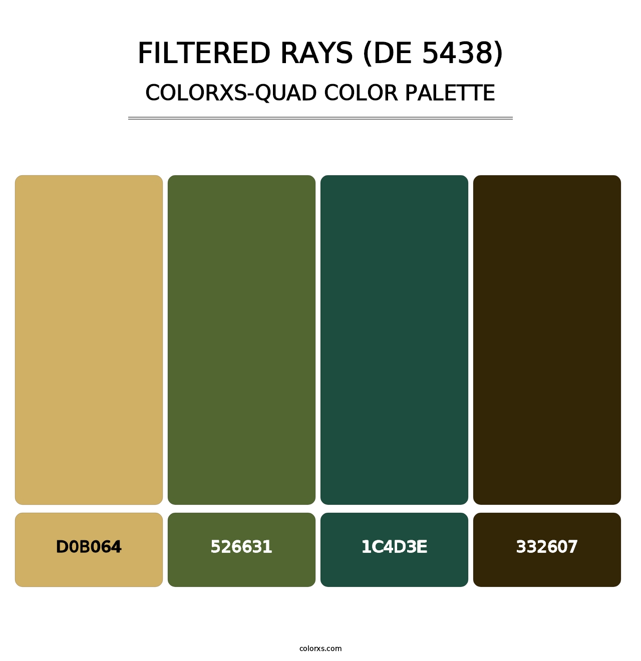 Filtered Rays (DE 5438) - Colorxs Quad Palette
