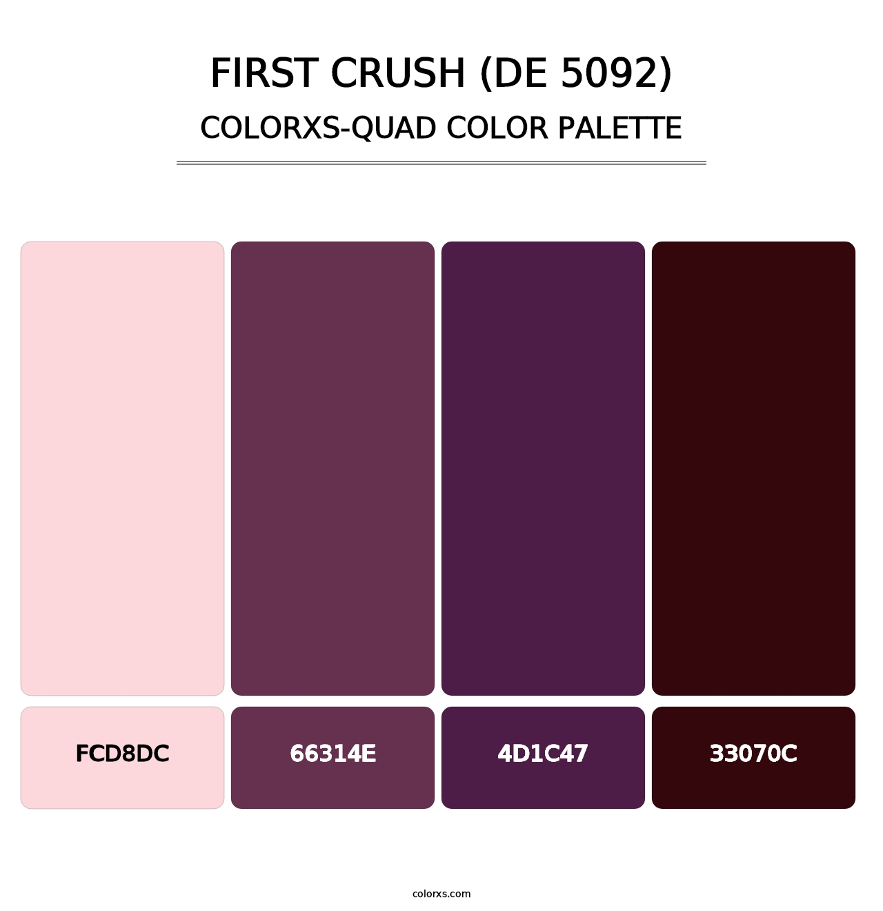 First Crush (DE 5092) - Colorxs Quad Palette