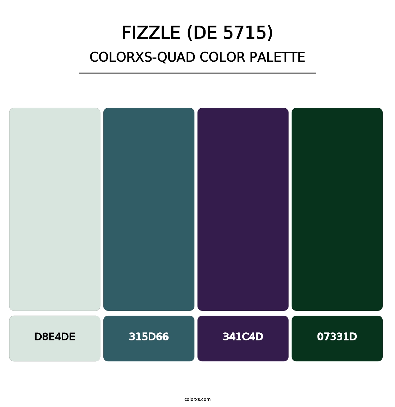 Fizzle (DE 5715) - Colorxs Quad Palette