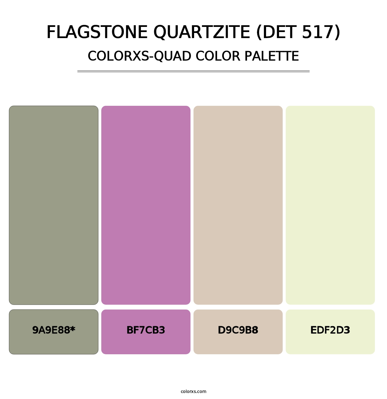 Flagstone Quartzite (DET 517) - Colorxs Quad Palette