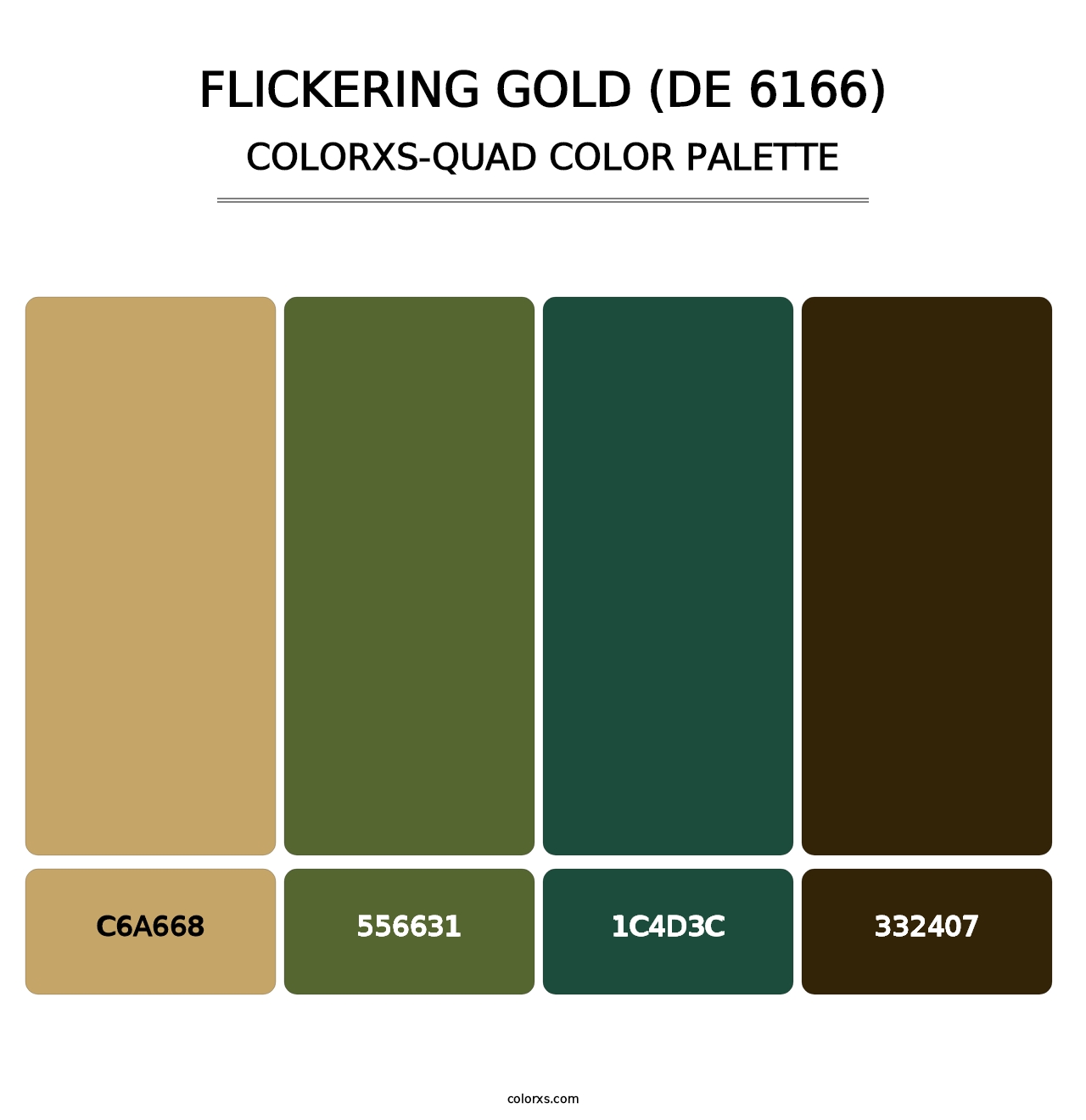 Flickering Gold (DE 6166) - Colorxs Quad Palette