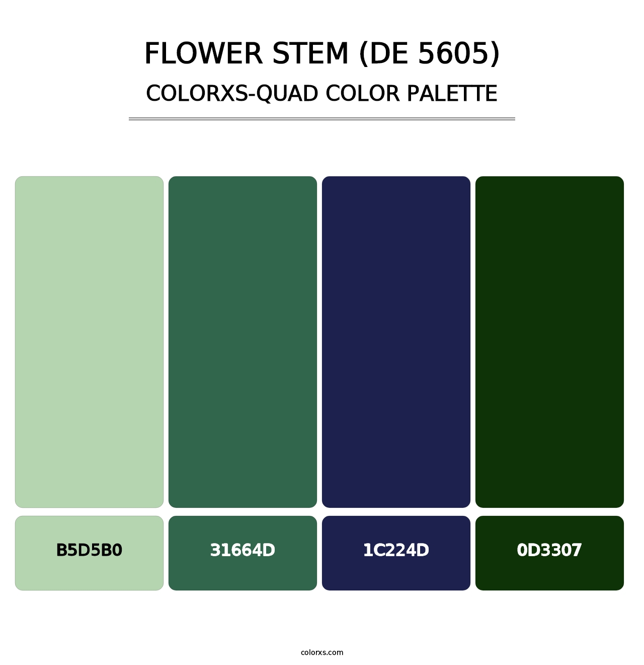 Flower Stem (DE 5605) - Colorxs Quad Palette