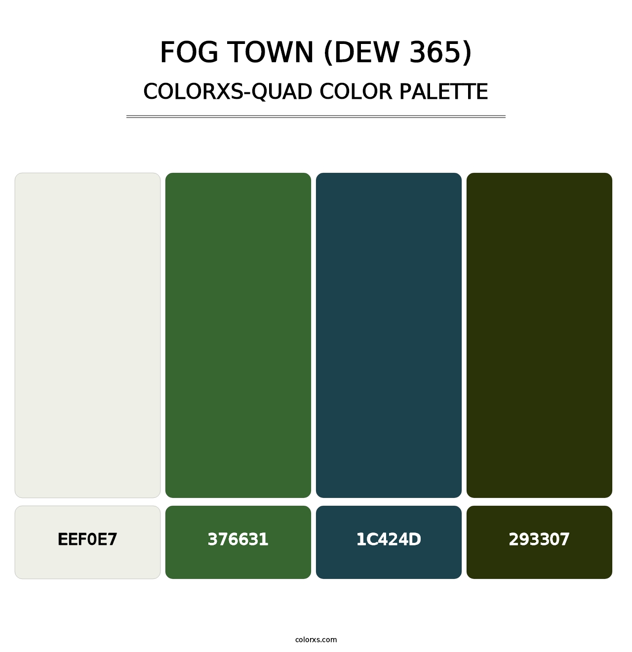 Fog Town (DEW 365) - Colorxs Quad Palette