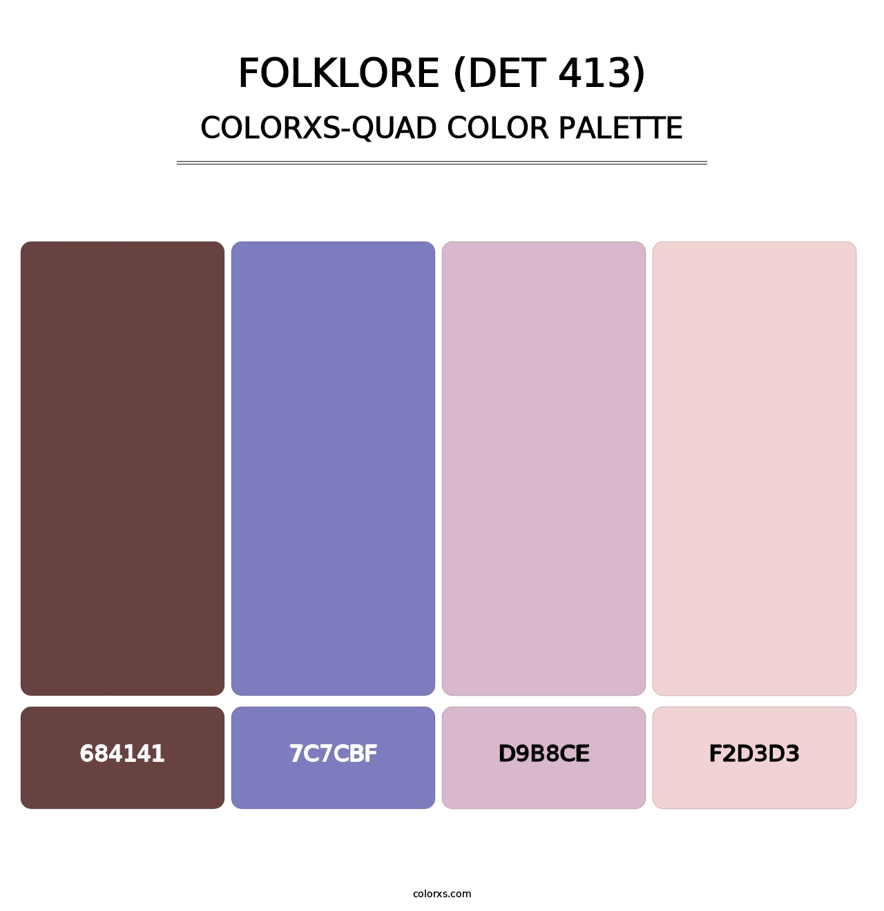 Folklore (DET 413) - Colorxs Quad Palette