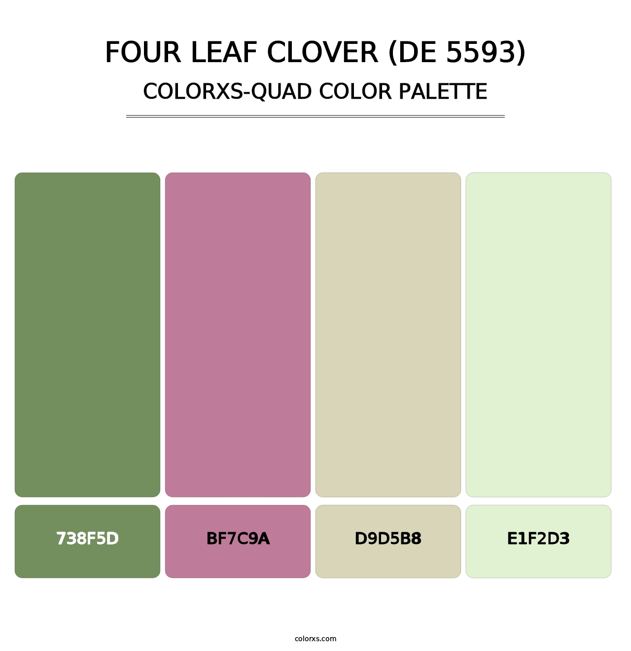 Four Leaf Clover (DE 5593) - Colorxs Quad Palette