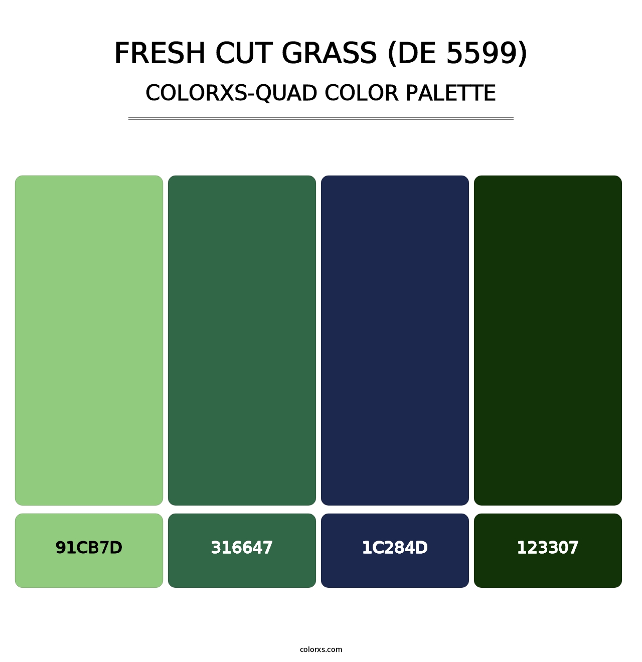 Fresh Cut Grass (DE 5599) - Colorxs Quad Palette