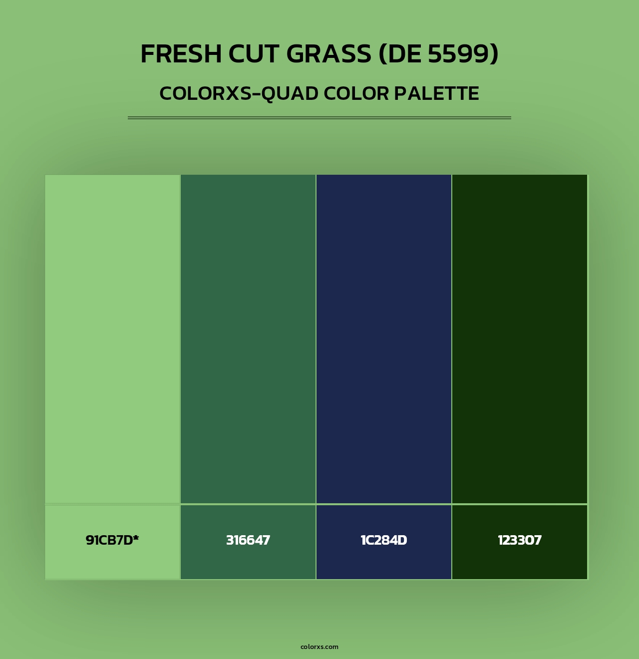 Fresh Cut Grass (DE 5599) - Colorxs Quad Palette
