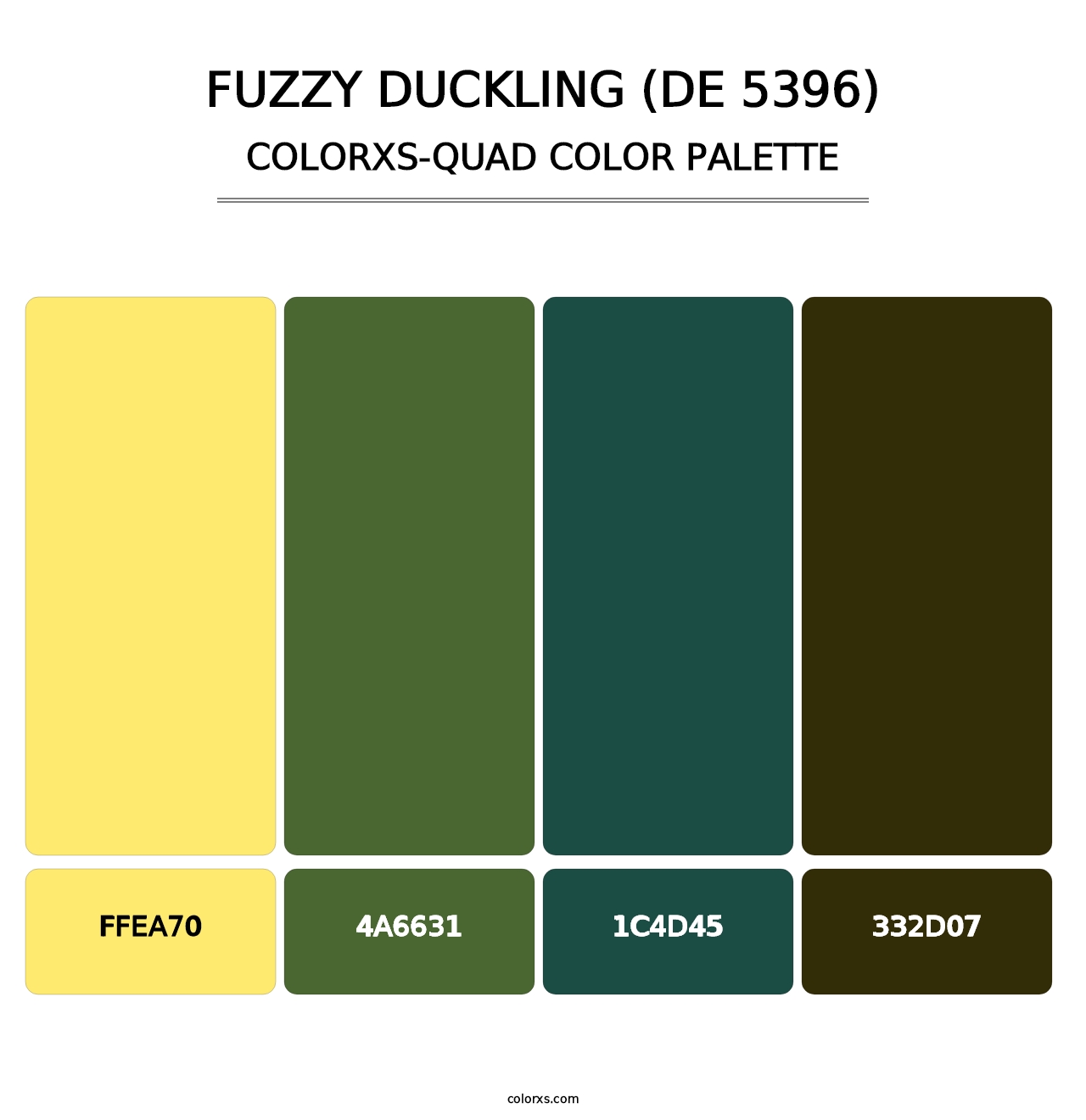 Fuzzy Duckling (DE 5396) - Colorxs Quad Palette