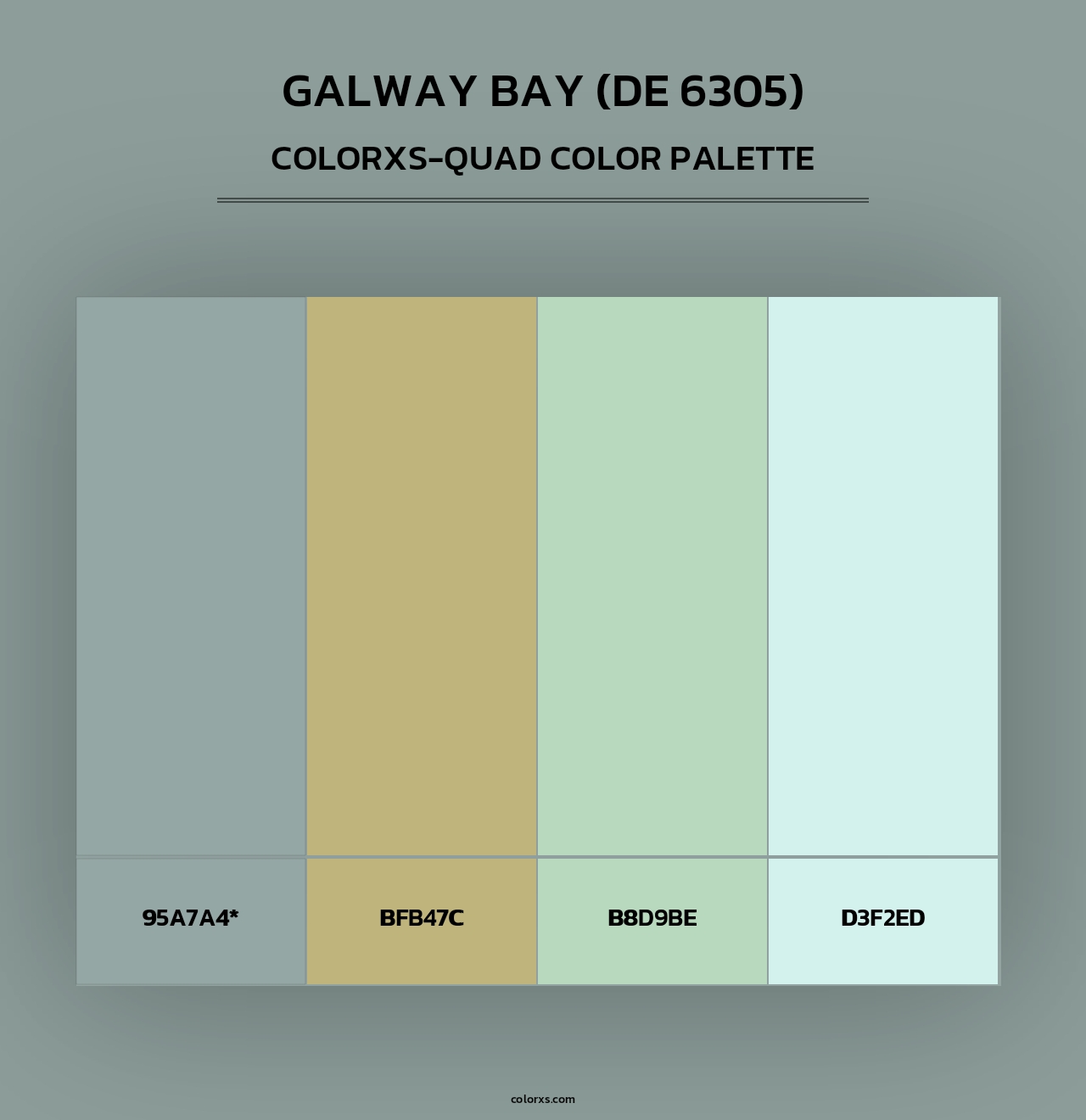 Galway Bay (DE 6305) - Colorxs Quad Palette