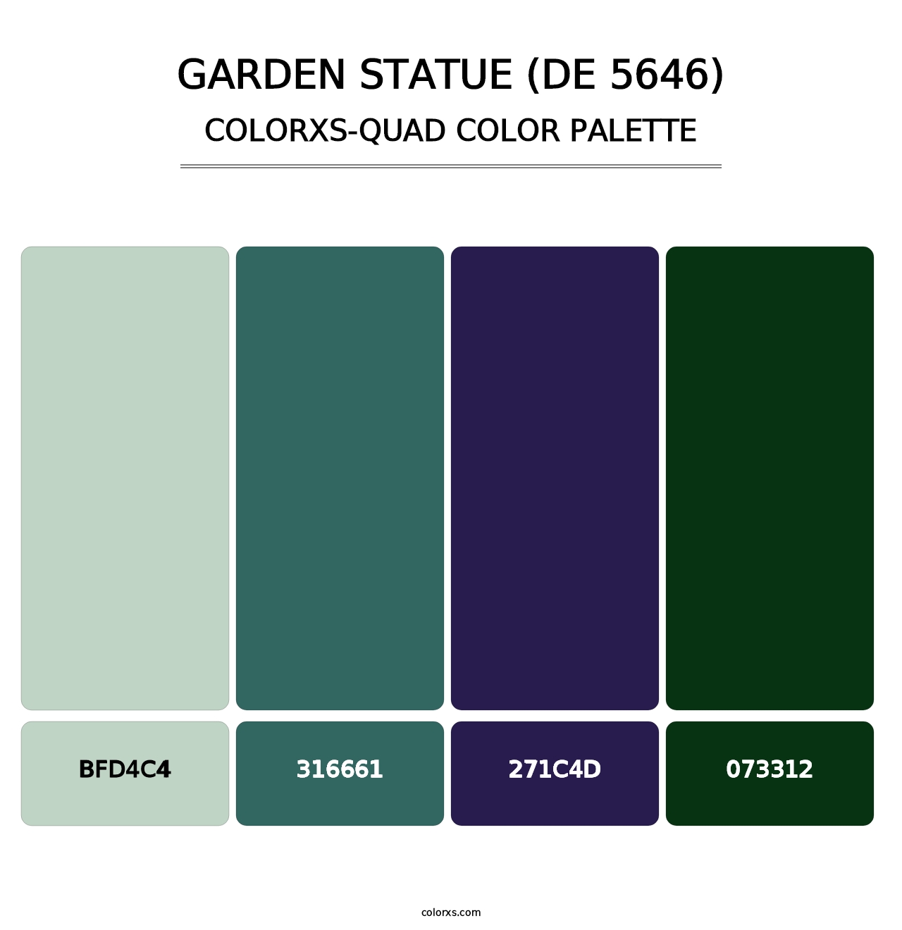 Garden Statue (DE 5646) - Colorxs Quad Palette