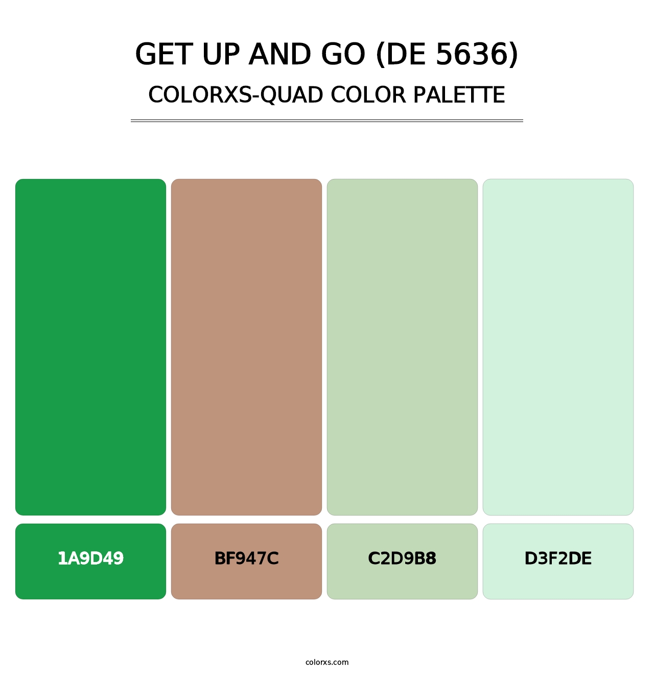 Get Up and Go (DE 5636) - Colorxs Quad Palette