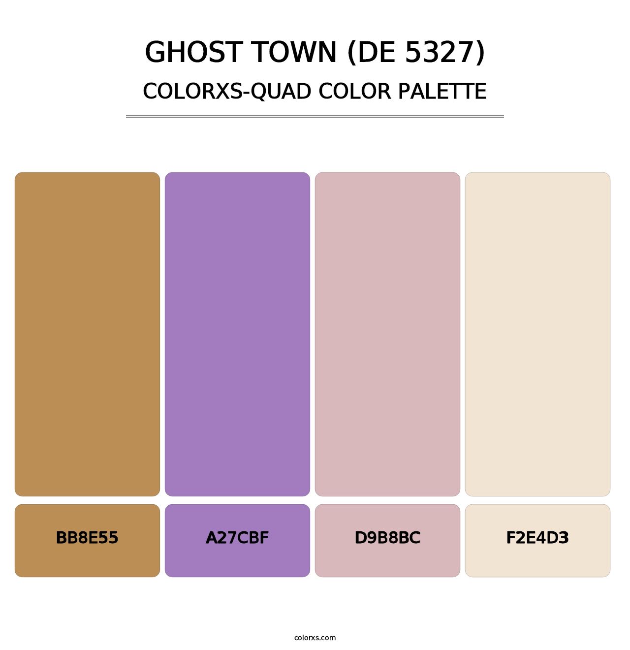 Ghost Town (DE 5327) - Colorxs Quad Palette