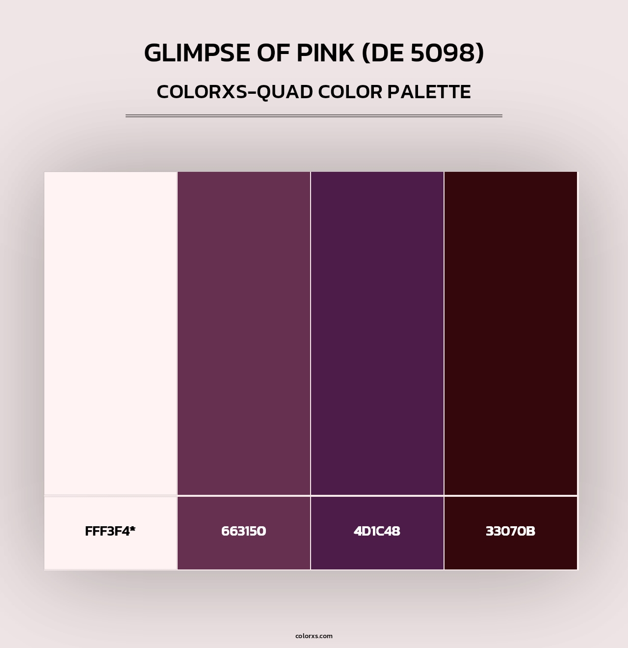 Glimpse of Pink (DE 5098) - Colorxs Quad Palette