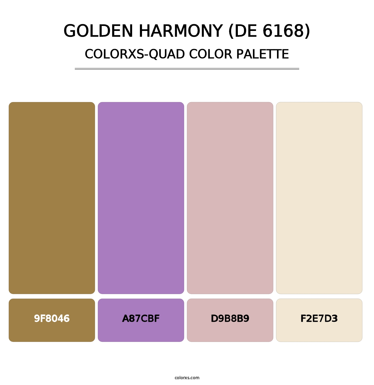 Golden Harmony (DE 6168) - Colorxs Quad Palette