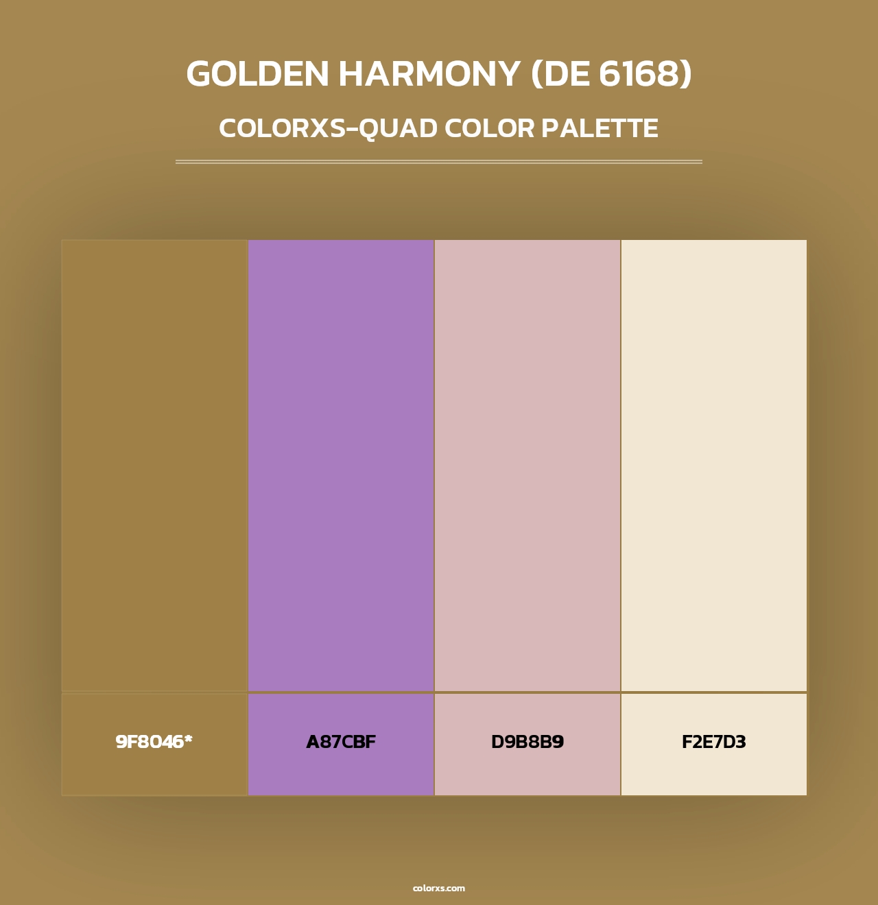 Golden Harmony (DE 6168) - Colorxs Quad Palette