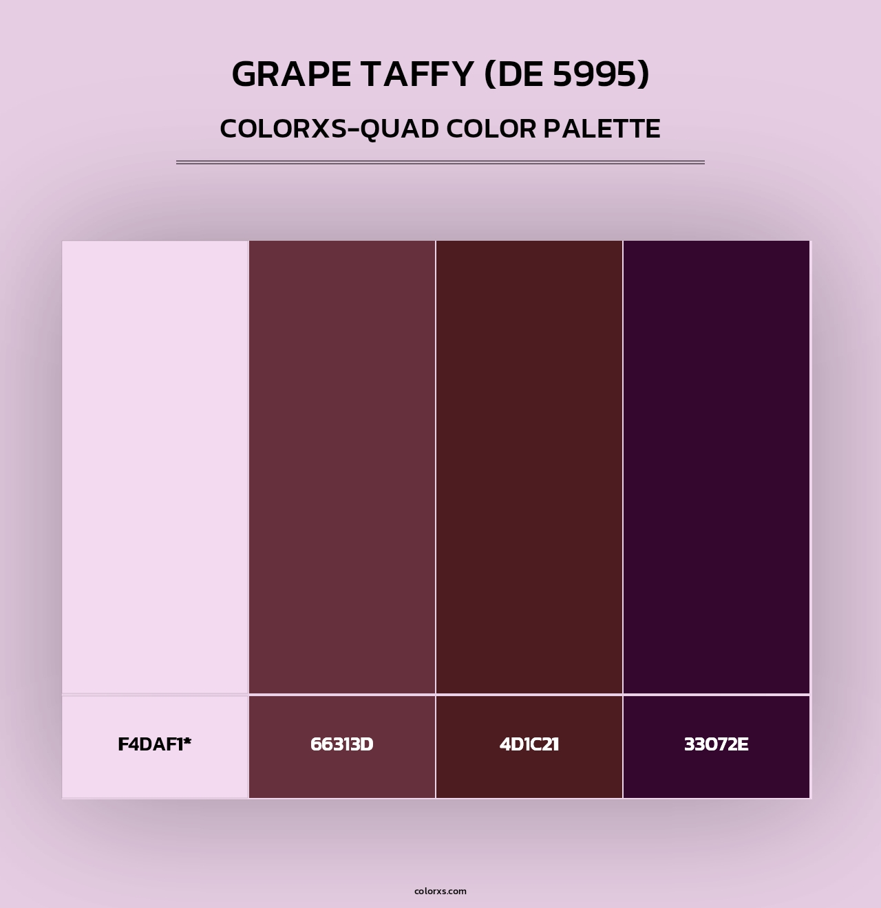 Grape Taffy (DE 5995) - Colorxs Quad Palette