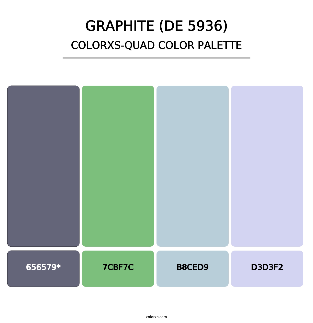 Graphite (DE 5936) - Colorxs Quad Palette