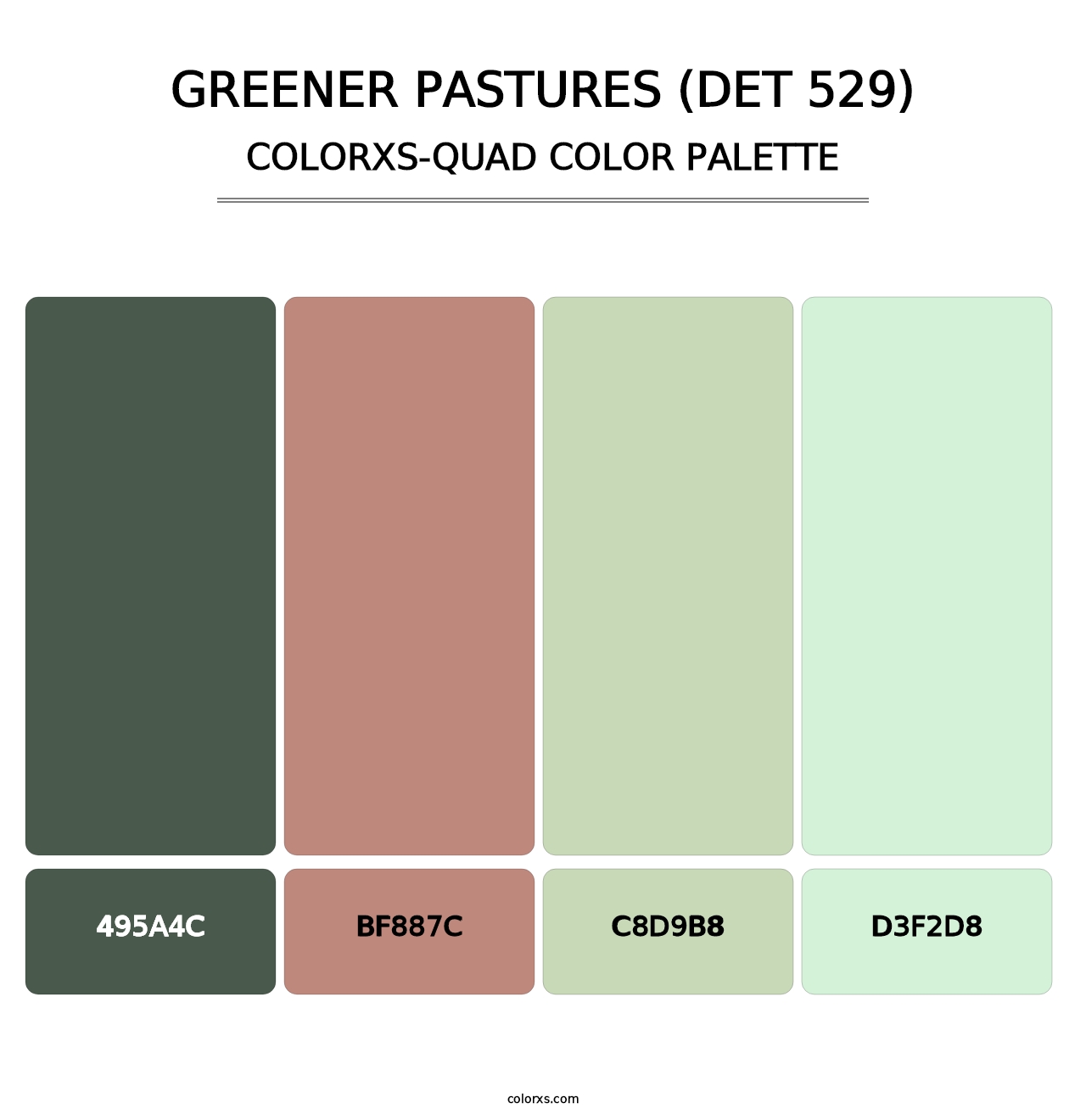 Greener Pastures (DET 529) - Colorxs Quad Palette