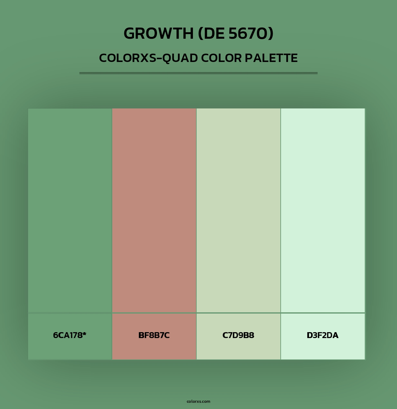 Growth (DE 5670) - Colorxs Quad Palette