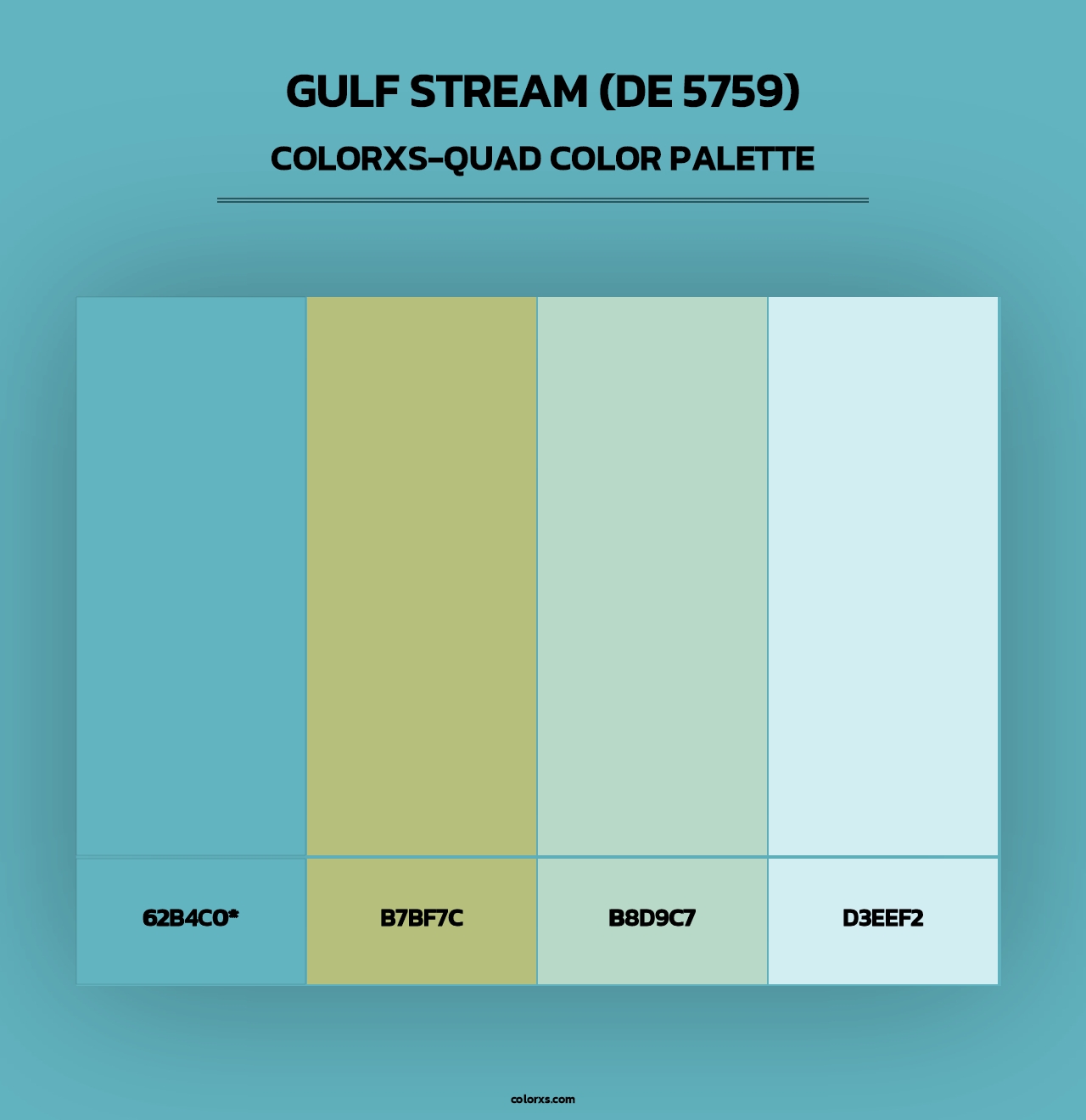 Gulf Stream (DE 5759) - Colorxs Quad Palette