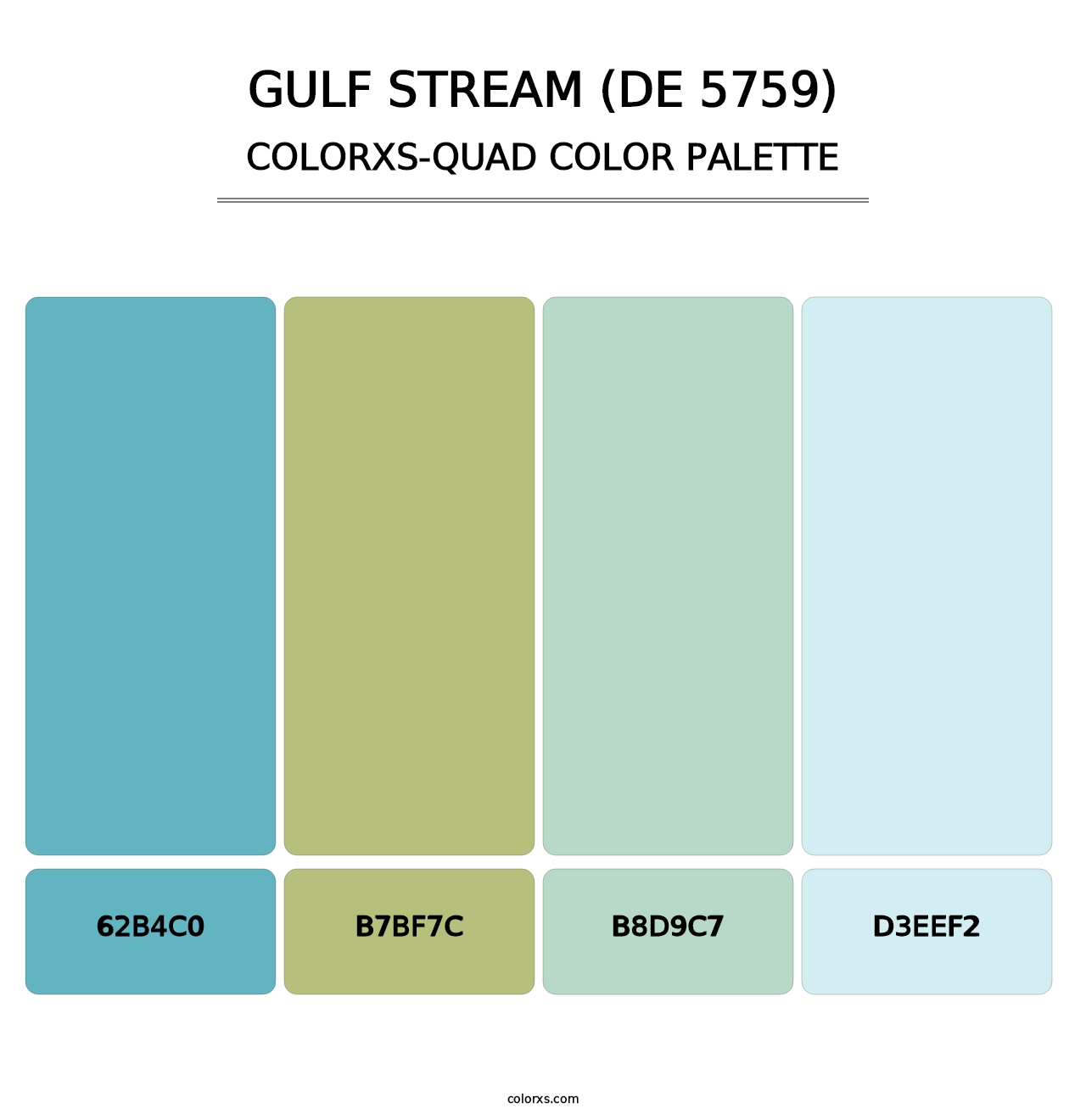 Gulf Stream (DE 5759) - Colorxs Quad Palette