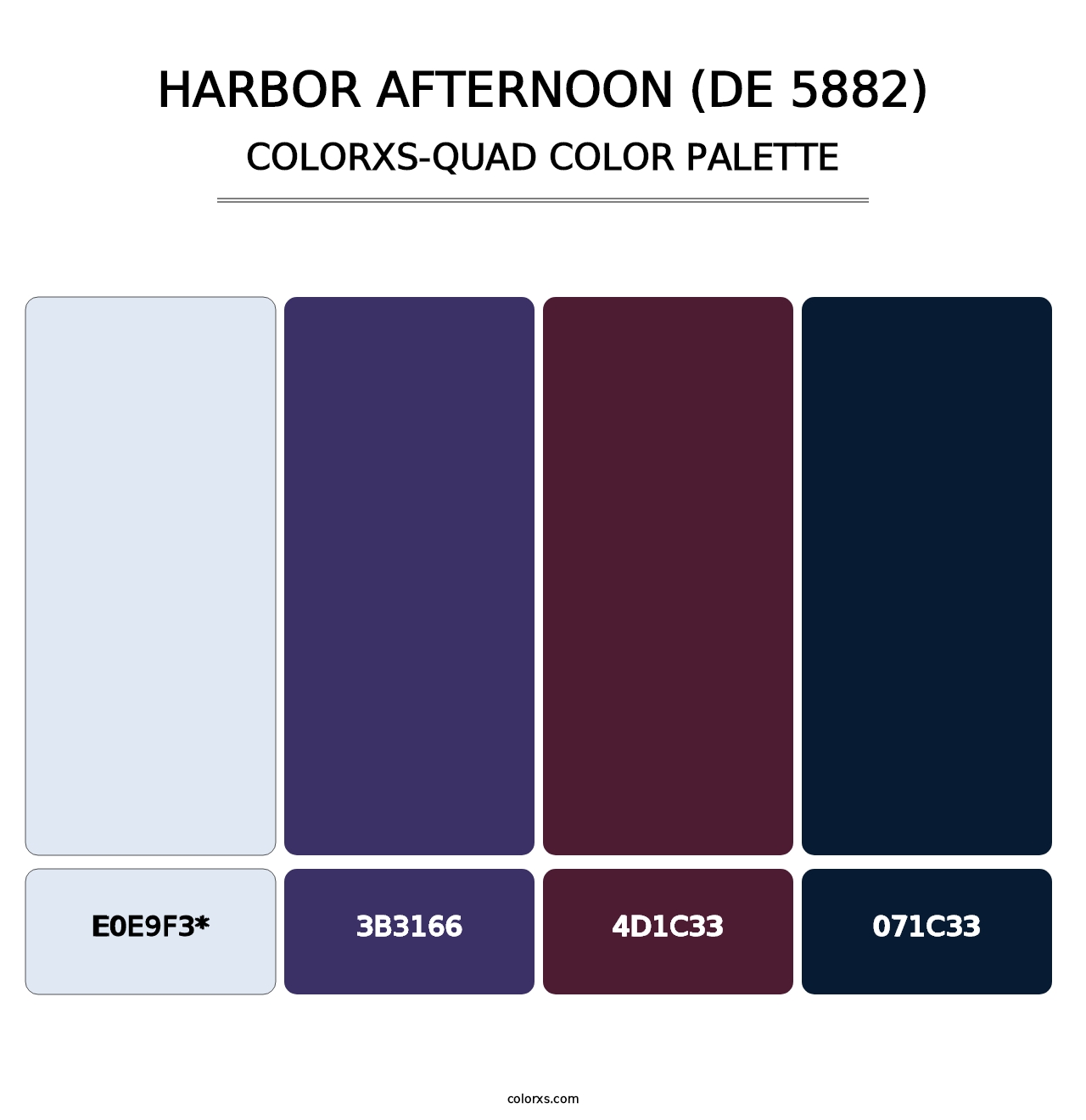 Harbor Afternoon (DE 5882) - Colorxs Quad Palette