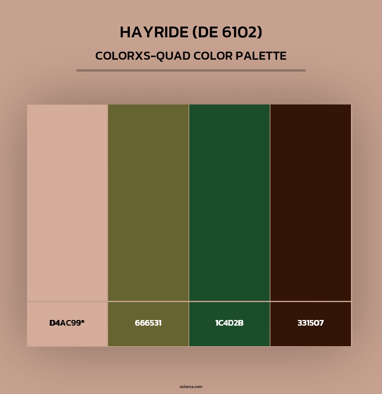 Hayride (DE 6102) - Colorxs Quad Palette