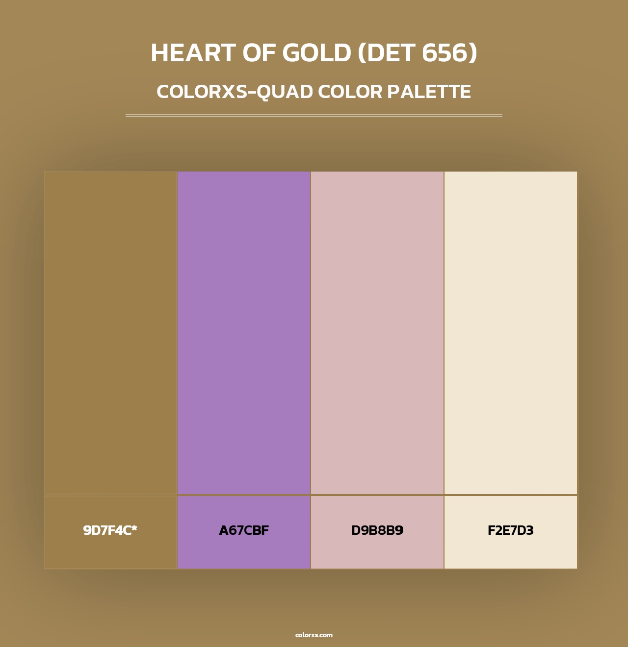 Heart of Gold (DET 656) - Colorxs Quad Palette