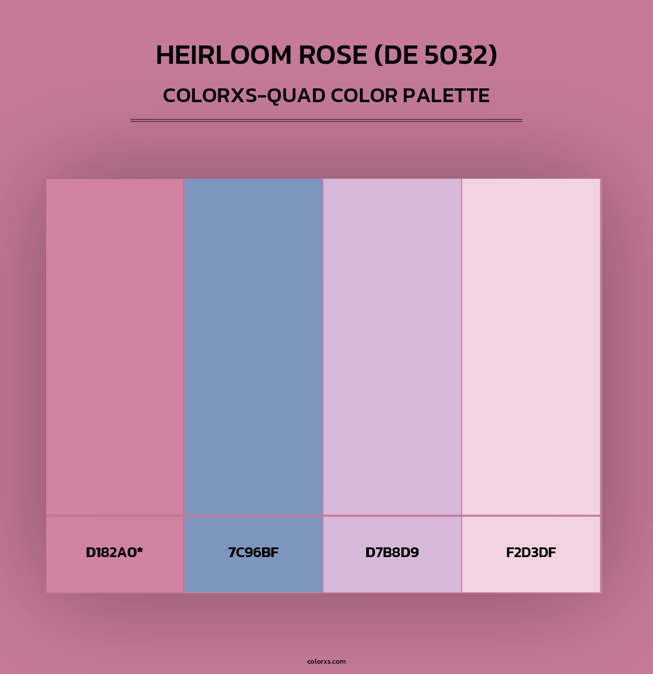 Heirloom Rose (DE 5032) - Colorxs Quad Palette