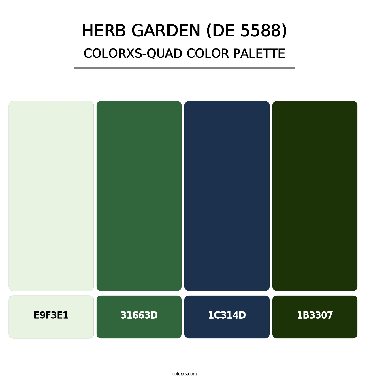 Herb Garden (DE 5588) - Colorxs Quad Palette