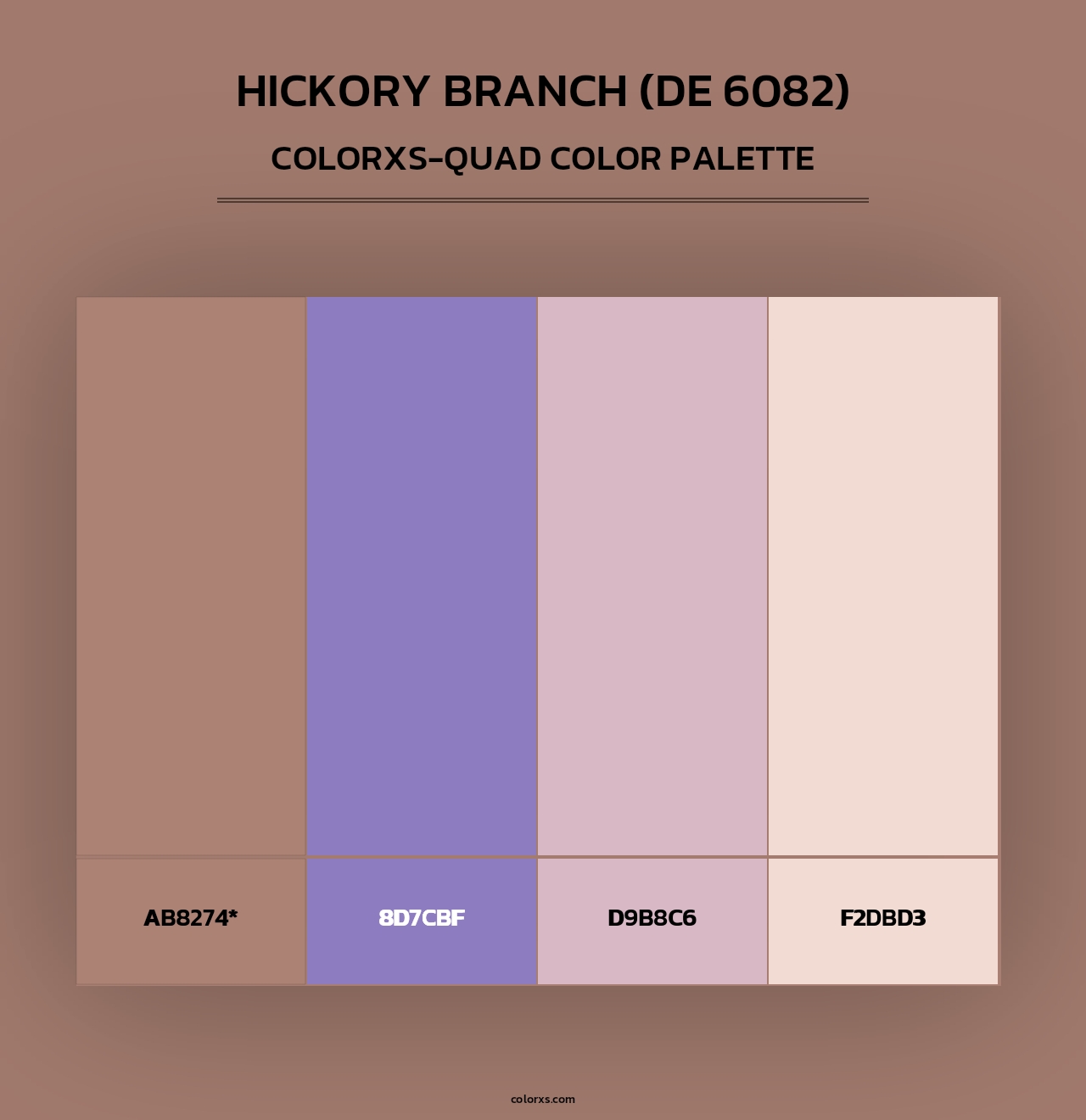 Hickory Branch (DE 6082) - Colorxs Quad Palette