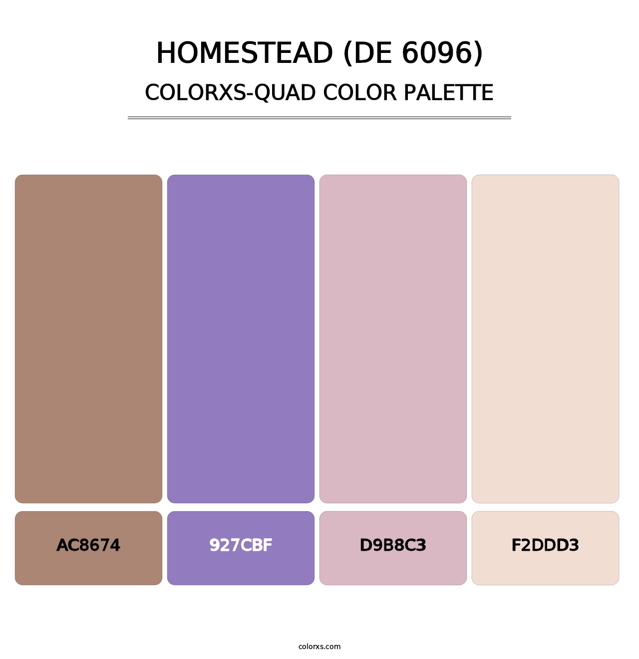 Homestead (DE 6096) - Colorxs Quad Palette