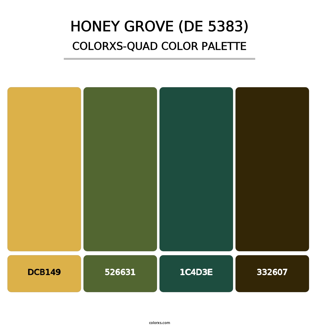 Honey Grove (DE 5383) - Colorxs Quad Palette