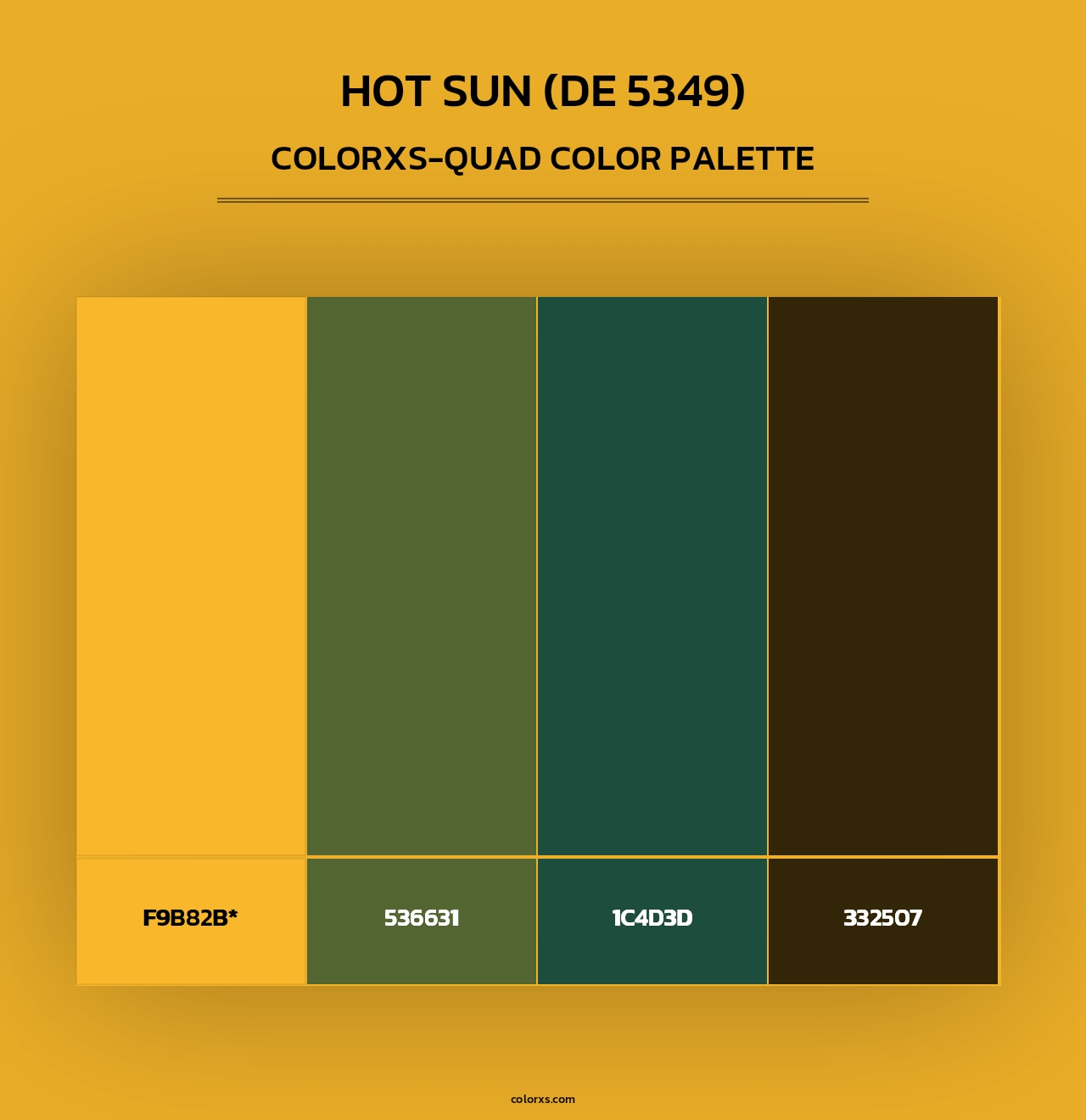 Hot Sun (DE 5349) - Colorxs Quad Palette